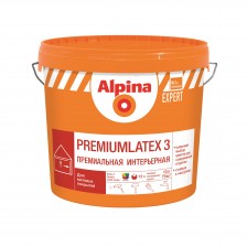 Краска ALPINA Expert Premiumlatex 3 акриловая белая 10л/16,4кг