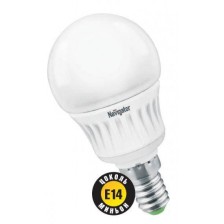 Лампа светодиодная NLL G45/7Вт 4К Е14 FR шарик
