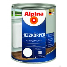 Эмаль акриловая ALPINA Aqua Heizkoerper водоразбавляемая для радиаторов База 1 (0,9кг)