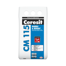 Клей белый для мрамора и мозаики CERESIT CM115 5кг