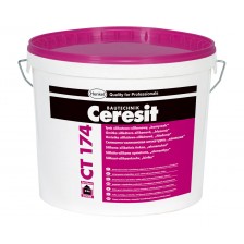 Декоративная силикатно-силиконовая штукатурка CERESIT CT174 (зерно 1,0) 25кг
