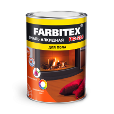 Эмаль алкидная FARBITEX ПФ-266 красно-коричневая 1,8кг