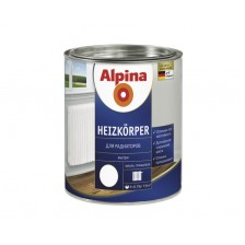 Эмаль алкидная ALPINA Heizkoerper для радиаторов белая 2,5л/2,85кг