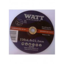 Круг обдирочный 230х6,0х22,2 для металла, WATT Арт:40.230.601.01
