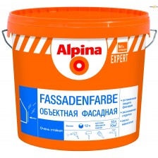 Краска ALPINA Expert Fassadenfarbe акриловая белая 15л/23,3кг