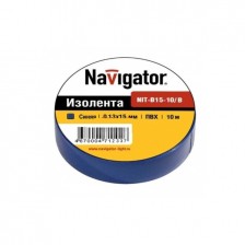 Изолента Navigator NIT-15-20/BL синяя