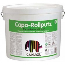 Декоративная готовая штукатурка для наружных работ CAPAROL Capa-Rollputz Flex База1 25кг