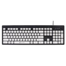 Клавиатура Oklick 580M (черный/белый)